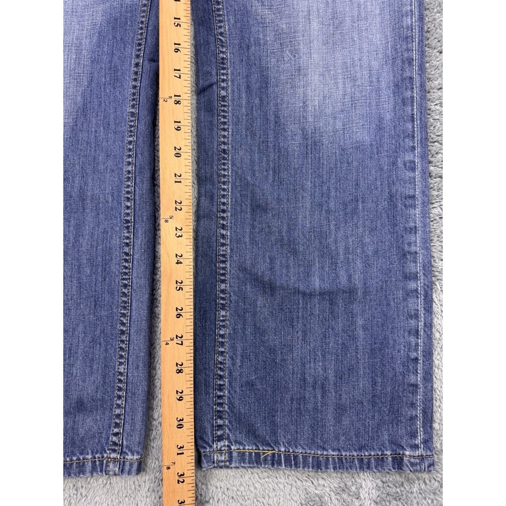 Levis 559 Jeans Men 34X32 Blue Relaxed Straight Whisker Distress Denim - Picture 5 of 8